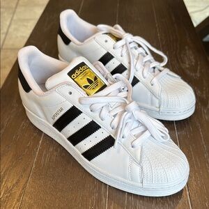 Adidas Superstar White Black Sneakers